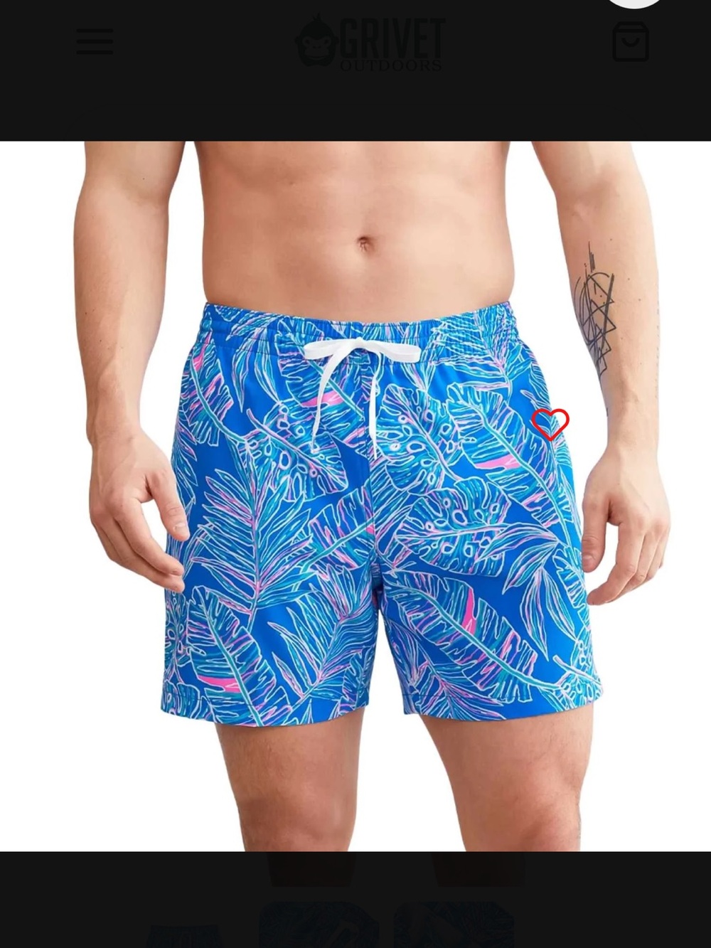 Chubbies Men’s Swim Trunks The Cruise it or Lose it  SZ S Blue white Pink